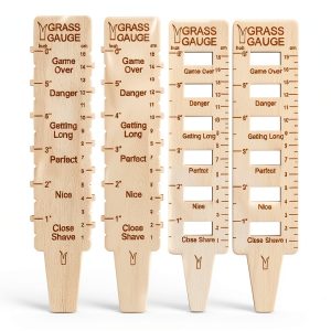 Grass Ruler BENECREAT Wooden Height Gauge Set with 4 Measuring Sticks-0