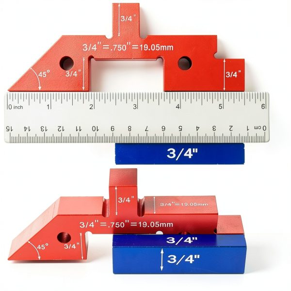 Setup Blocks Height Gauge Miucoguier 14‑Piece Aluminum Bars with Case-2